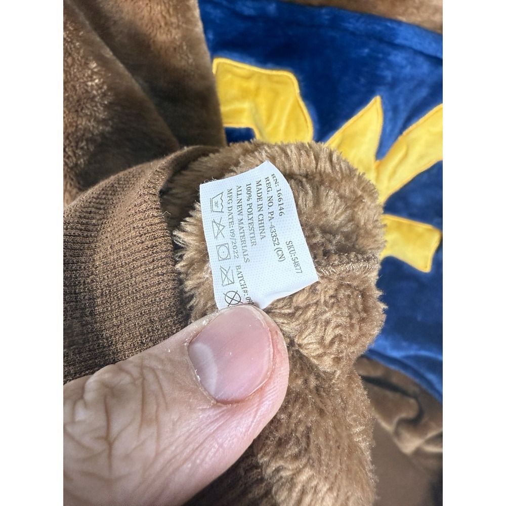 West Virginia Snugible 2 In 1 Plushie Sweatshirt XL Blanket Hoodie Mountaineers - Picture 5 of 8